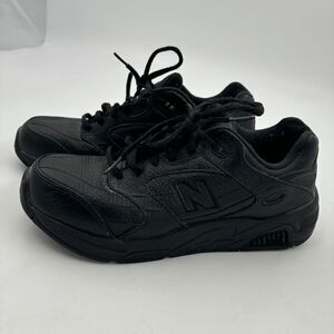 New Balance 926 Rollbar MW926BK Black Leather Low Top Walking Shoes Sz Men's 9